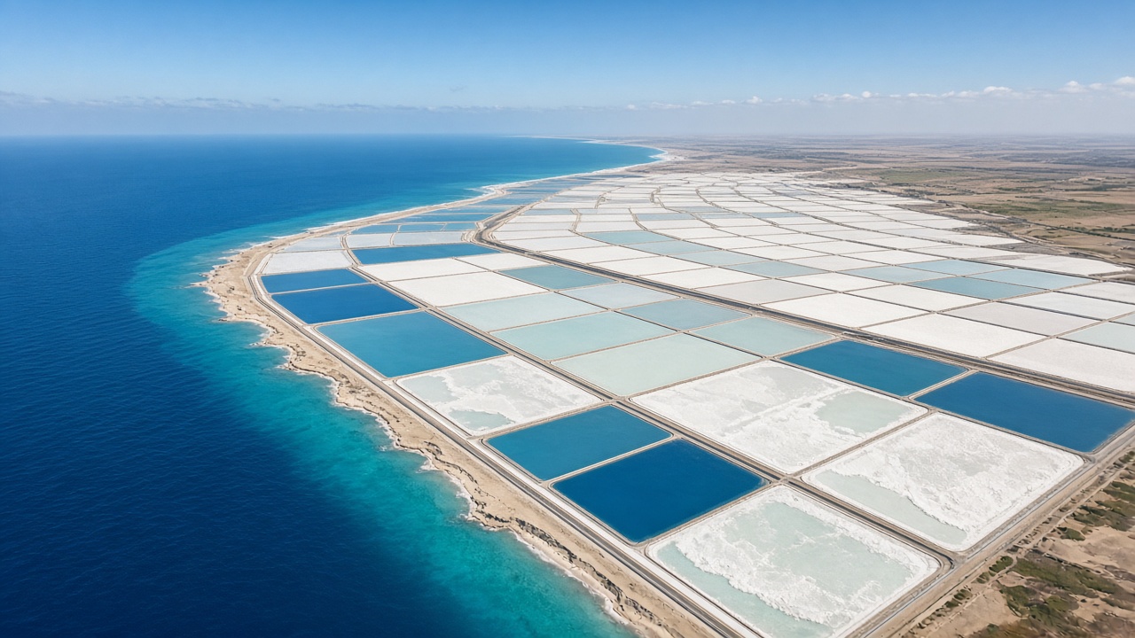 Solar Evaporation Marine Salt Pans